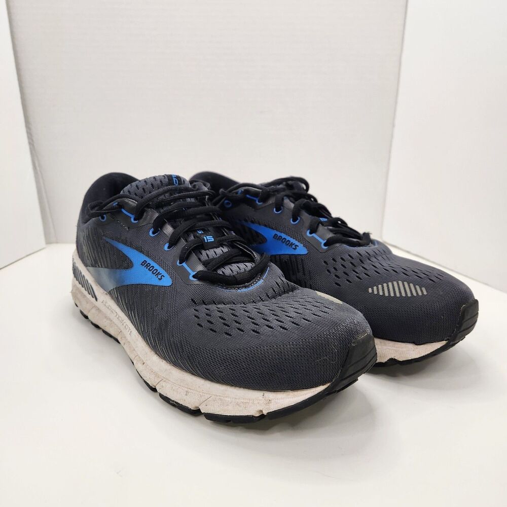 Brooks‎ Addiction GTS 15 Shoes Men's 9.5 Wide Black Running Sneakers 1103652E077